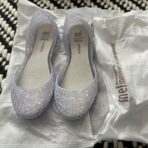 Mel Dreamed by Melissa + campana glass glitter Brand New girls size 13 shoes